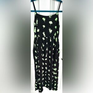 ‼️RARE‼️🎸WILD FABLE🎸🔥NWT🔥Floral Spaghetti Strap Empire Waist Midi Dress—XS